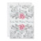 Pink Rose Damask Silver 25th Wedding Anniversary