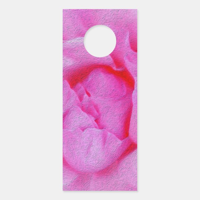 pink rose door hanger (Front)