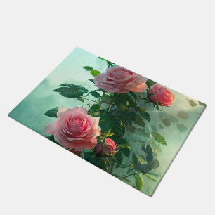 Pink Rose - Doormat, Rug