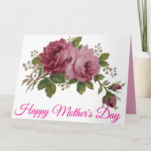 Pink Rose Elegance Card
