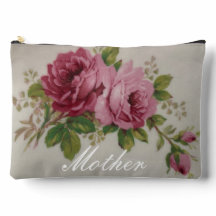 Pink Rose Elegance Print Cut Sew Bag