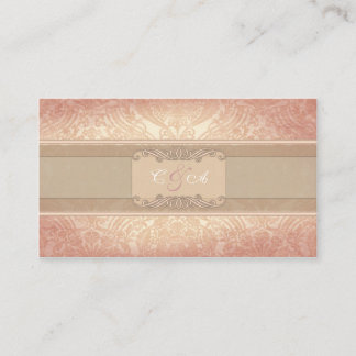 Pink rose elegant Wedding place card