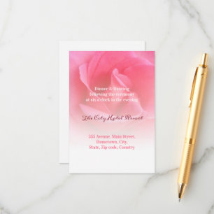 Pink Rose Enclosure Card