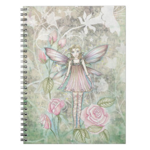 Pink Rose Fairy Notebook