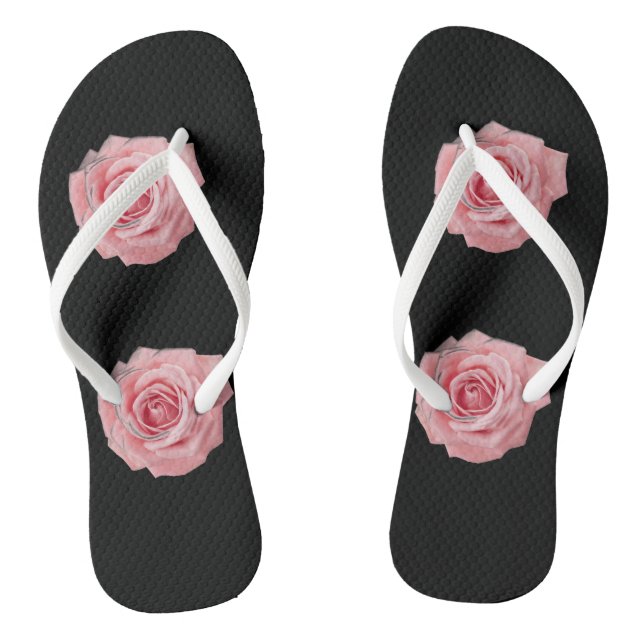 Pink rose  flip flops (Footbed)