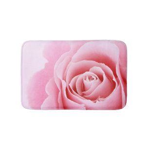 Pink Rose Floral Bath Mat