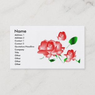 "Pink Rose Florist III" Profile Card