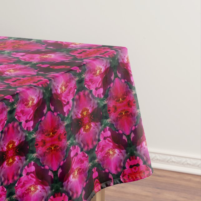 Pink Rose Flower Abstract             Tablecloth (In Situ)