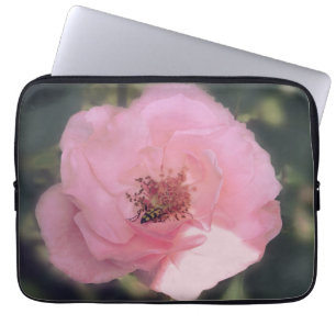 Pink Rose Flower Photo Electronics Bag