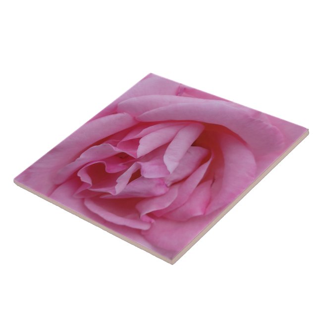 Pink rose flower tile (Side)