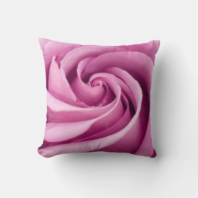 Pink Rose Folded To Perfection - Pillow (Front)