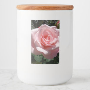 Pink Rose Food Container Label