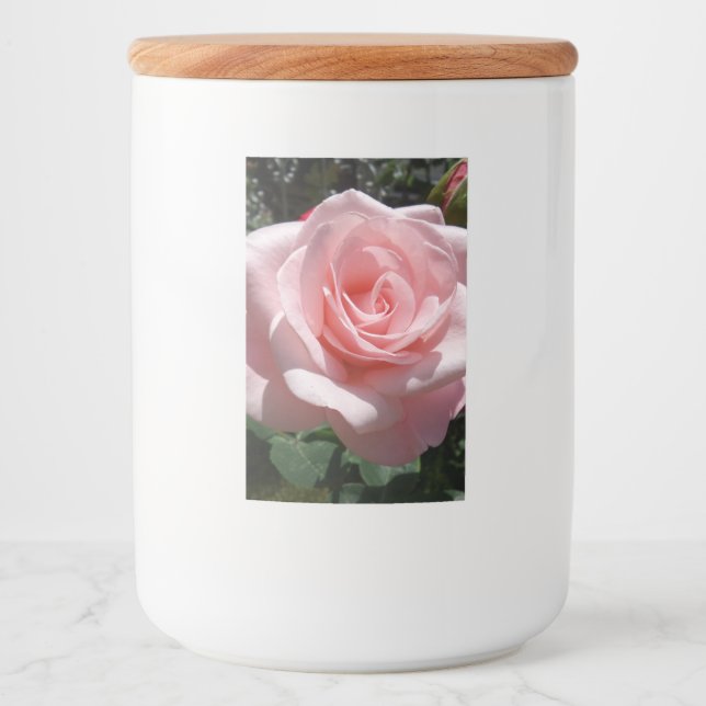 Pink Rose Food Container Label (Front)