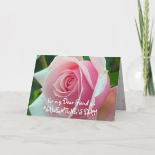 Pink Rose Friendship Card