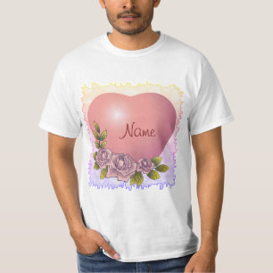 Pink Rose Garland T-Shirt