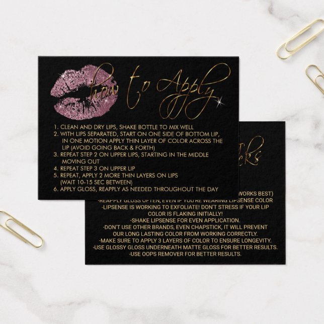 Pink Rose Glitter Lips - How to Apply (Office)