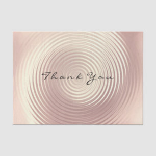 Pink Rose Gold Blush Glitter Thank You Luxury Tissue Paper