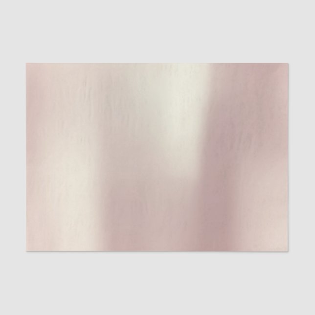 Pink Rose Gold Blush Metallic Powder Tissue Paper (Front)