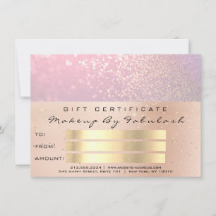 Pink Rose Gold Confetti QR Code Logo Beauty Studio