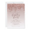 Pink Rose Gold Glitter Sparkle Dripping Birthday