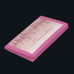 Pink Rose Gold Glitter & Sparkle Girly Trifold Wallet<br><div class="desc">Pink Rose Gold Faux Dripping Glitter and Sparkle Elegant Nylon Wallet. This Nylon Wallet can be customized to include your first name and makes a great girly birthday gift.</div>