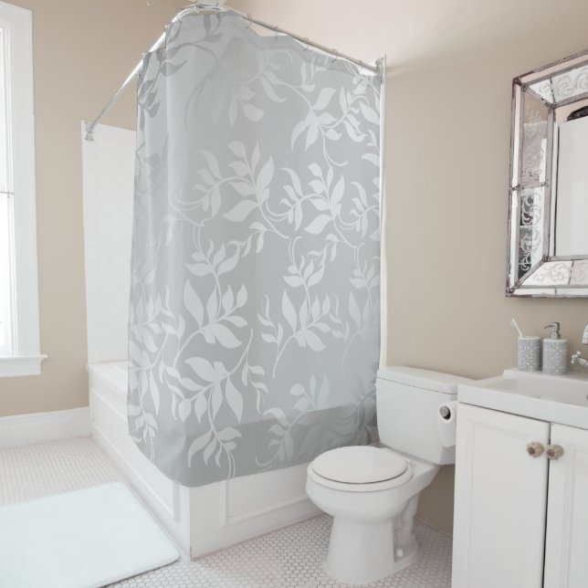 Pink rose gold metallic leaves | powder blush show (In Situ)