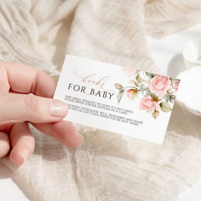 Pink Rose & Greenery  Book for Baby Enclosure Card (Creator Uploaded)