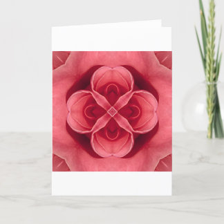 Pink Rose Holiday Card