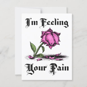 Pink Rose in Despair Postcard