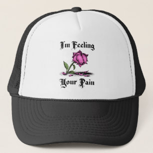 Pink Rose in Despair Trucker Hat