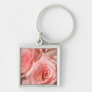 Pink Rose Keychain