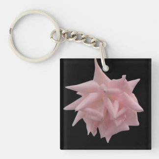Pink Rose Keychain