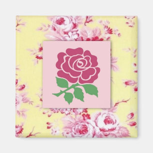 Pink Rose Magnet