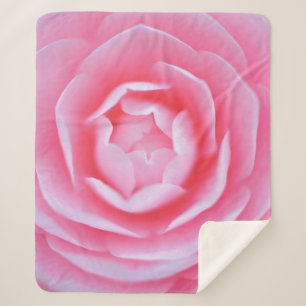 Pink Rose (Medium) Sherpa Blanket
