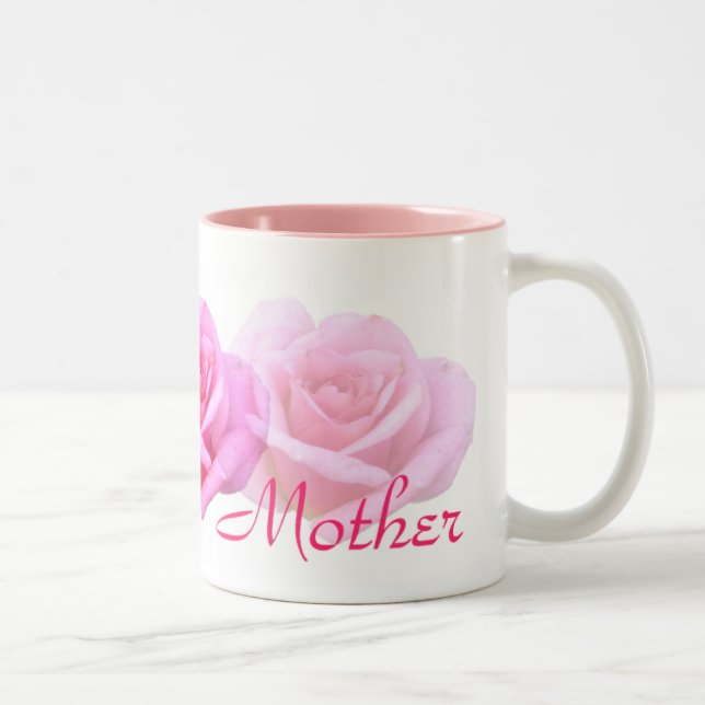 Pink Rose 'Mother'  Mug (Right)