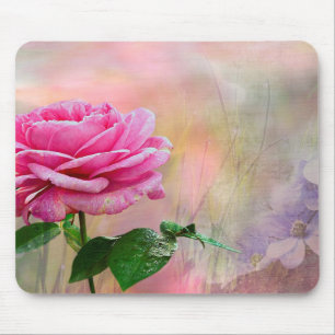 Pink Rose Mouse Pad