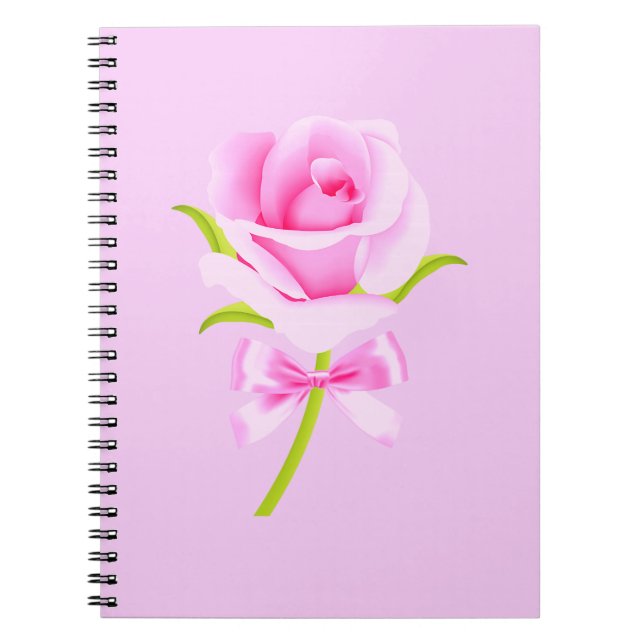Pink Rose  Notebook (Front)