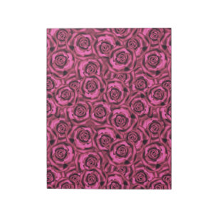 Pink rose notepad