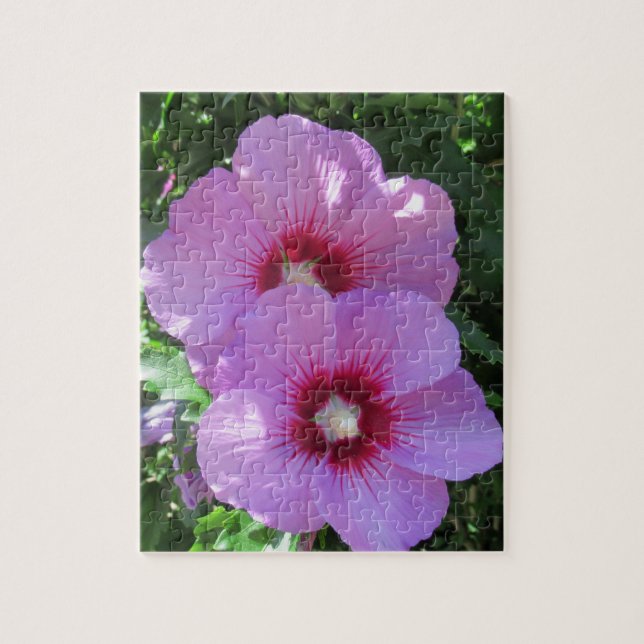 Pink Rose of Sharon Photo Jigsaw Puzzle (Vertical)