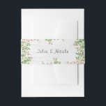 Pink Rose Old Wall Vintage Style Journal Wedding Invitation Belly Band<br><div class="desc">Beautiful Invitation to celebrate Special occasions and festivals comes with digital and E-invitation as per your request. We would love to replicate our designs to make multiple products like rsvp cards, labels envelopes, and more. Customization is available for ready to print on request at info@shamaurcreatif@gmail.com. Look Forward to hearing from...</div>