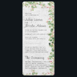 Pink Rose Old Wall Vintage Style Journal Wedding Program<br><div class="desc">Beautiful Invitation to celebrate Special occasions and festivals comes with digital and E-invitation as per your request. We would love to replicate our designs to make multiple products like rsvp cards, labels envelopes, and more. Customization is available for ready to print on request at info@shamaurcreatif@gmail.com. Look Forward to hearing from...</div>