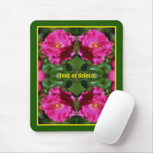 Pink Rose Painting Flower Art Personalized Mouse Pad
