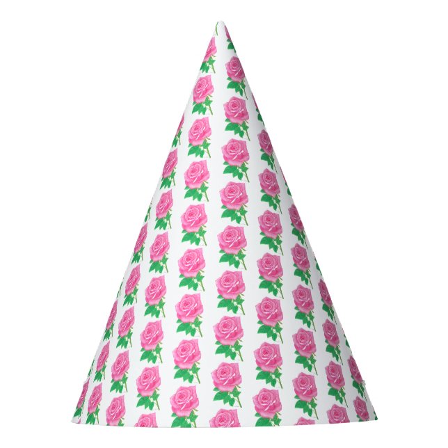 Pink Rose Party Hat (Front)