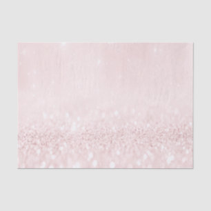 Pink Rose Pastel Glitter Powder Girly 16th Bridal Tissue Paper