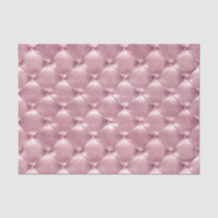 Pink Rose Pastel Metallic Tufted Leather Lux VIP Tissue Paper