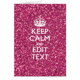 Pink Rose Personalized KEEP CALM AND Your Text