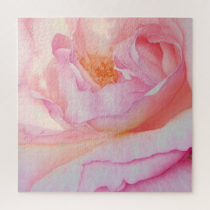 pink rose petal design jigsaw puzzle