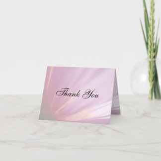 Pink Rose Petal Thank You Card