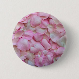 Pink Rose Petals 2 Inch Round Button
