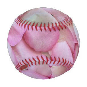 Pink Rose Petals Baseball